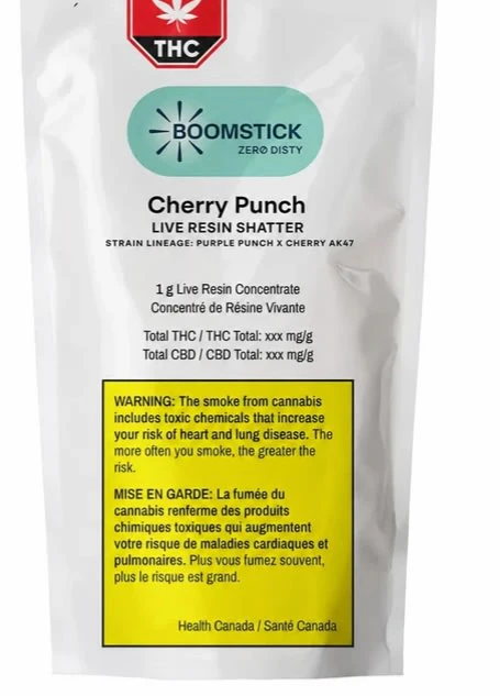 Boomstick - CHERRY PUNCH LIVE RESIN SHATTER 1G Main Image