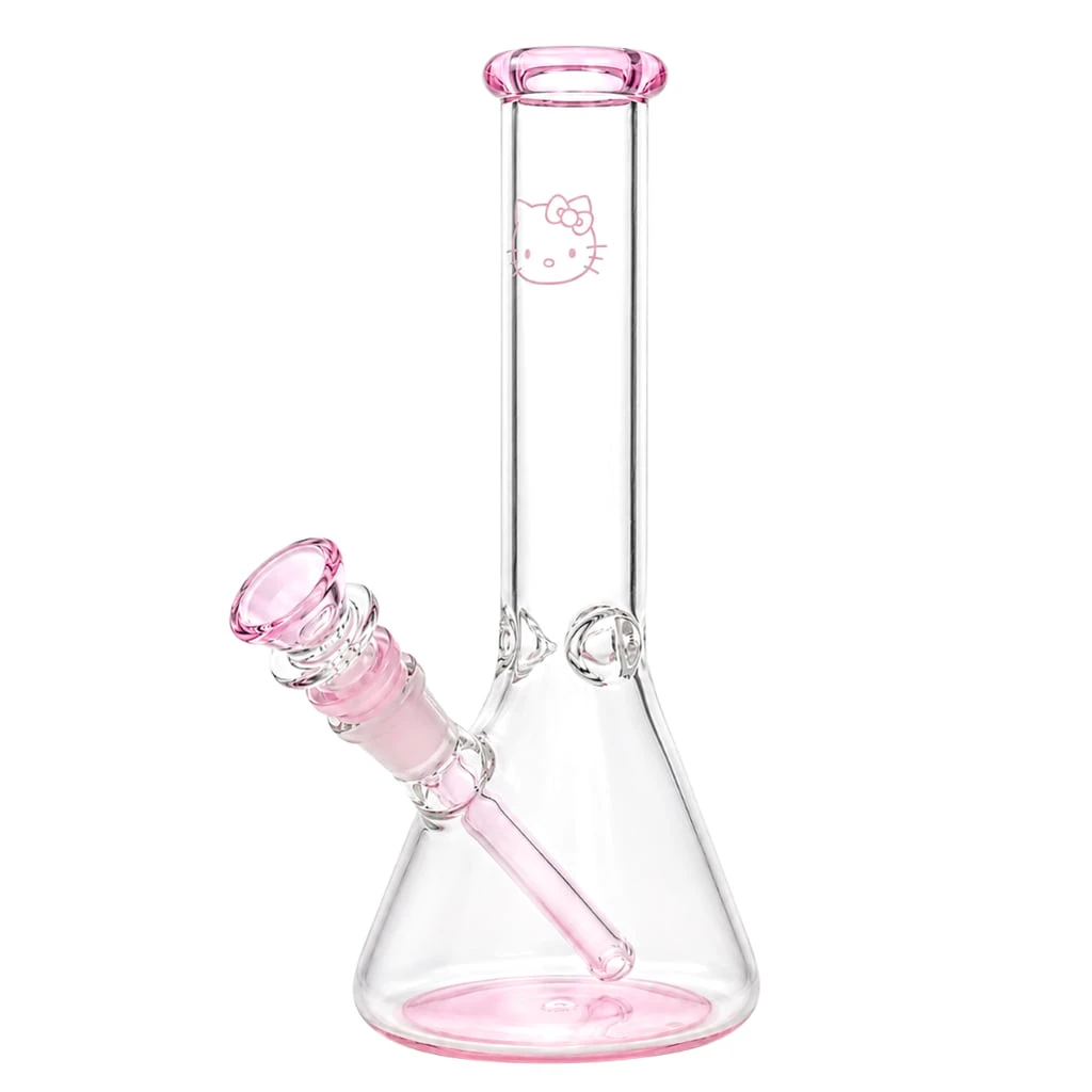 SmokeArs - 10" 5mm Clear Kitty Glass Beaker Main Image