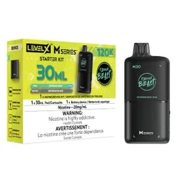 Pacific Smoke International - Level X M Series Starter Kit 30ml - Extreme Mint Iced Main Image