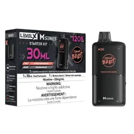 Pacific Smoke International - Level X M Series Starter Kit 30ml - Packin' Peach Berry Main Image
