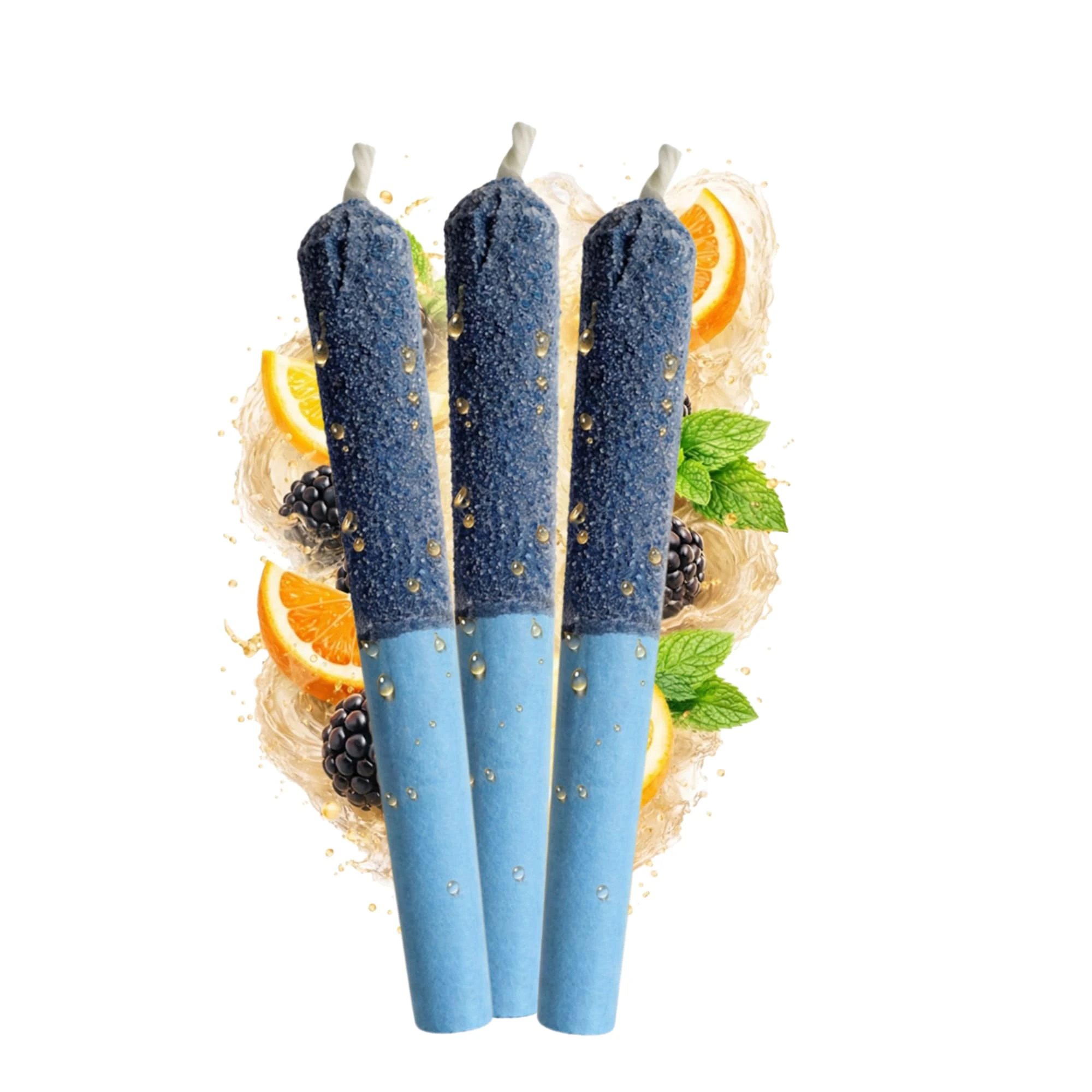 HIGH PRIESTESS - High Priestess Aquarius Aqua Berry 3 x 0.5g Resin & Diamond Infused Pre-Rolls Main Image