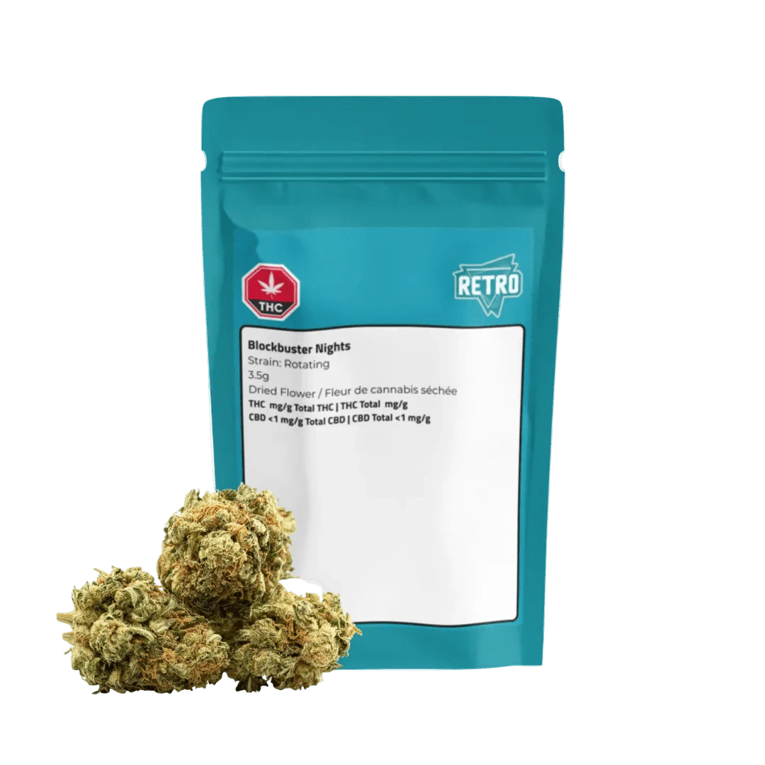 RETRO - Blockbuster Nights (Rotating Strain) 3.5g Dried Flower by Retro Cannabis Main Image