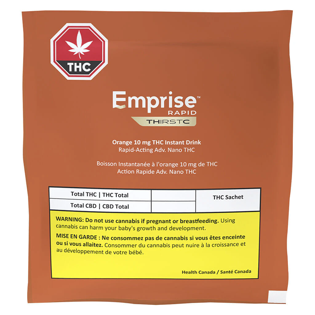 Emprise Rapid THirstC - Emprise Rapid THirstC - Orange 10 THC Instant Drink 24g (Sativa) Main Image