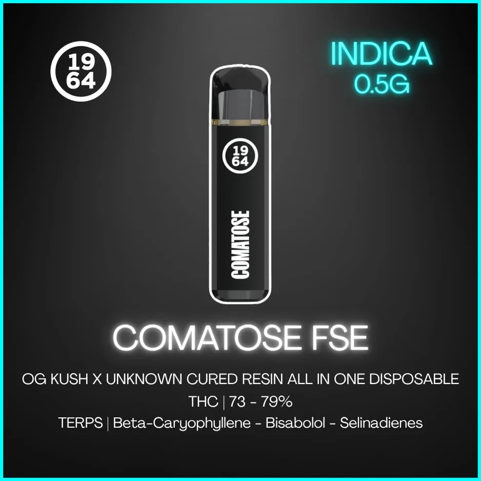 1964 - 1964 Comatose FSE Resin 0.5g Disposable Vape Main Image
