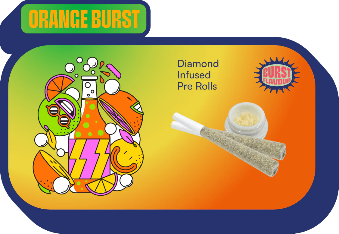 TERRA LABS - Orange Burst Diamond Infused (0.5g x 3PR) - Terra Labs Main Image