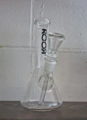 ROOR 7" Clear Glass Beaker Bong