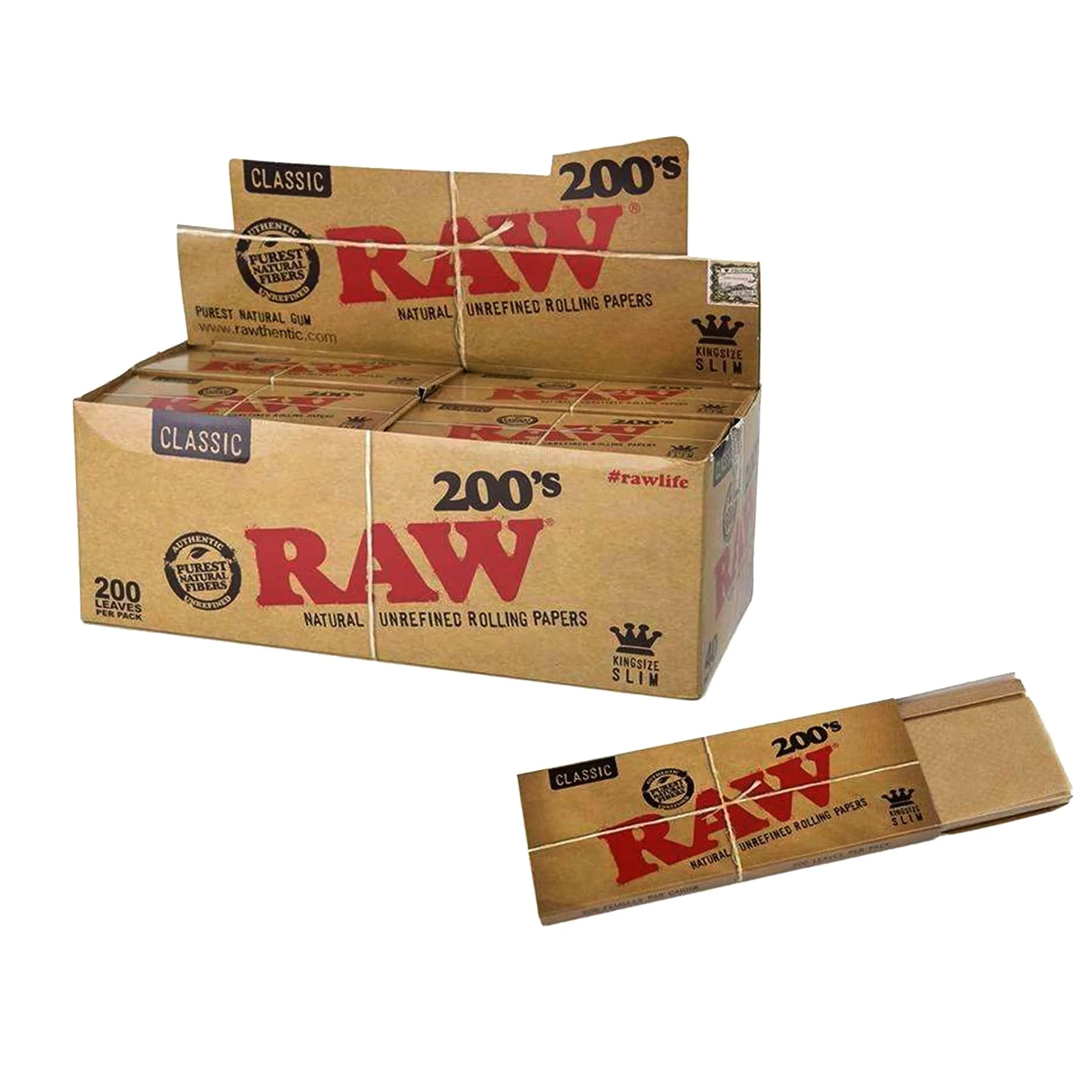 RAW - Raw 200 - King Size Slim Rolling Papers Main Image