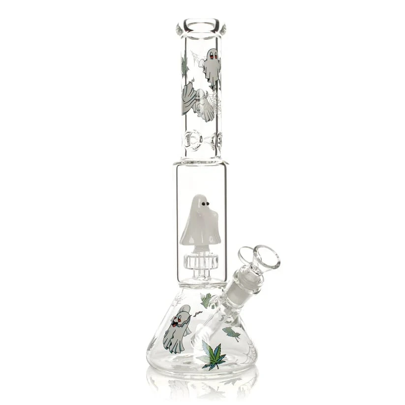 Accessory Distributor - Red Eye Glass 12" Dual Chamber Ghoulish Bong Main Image