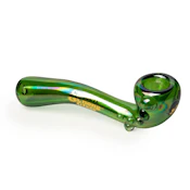 ACC - Cheech & Chong Glass - 5" Green Rainbow Bar & Grill Hand Pipe