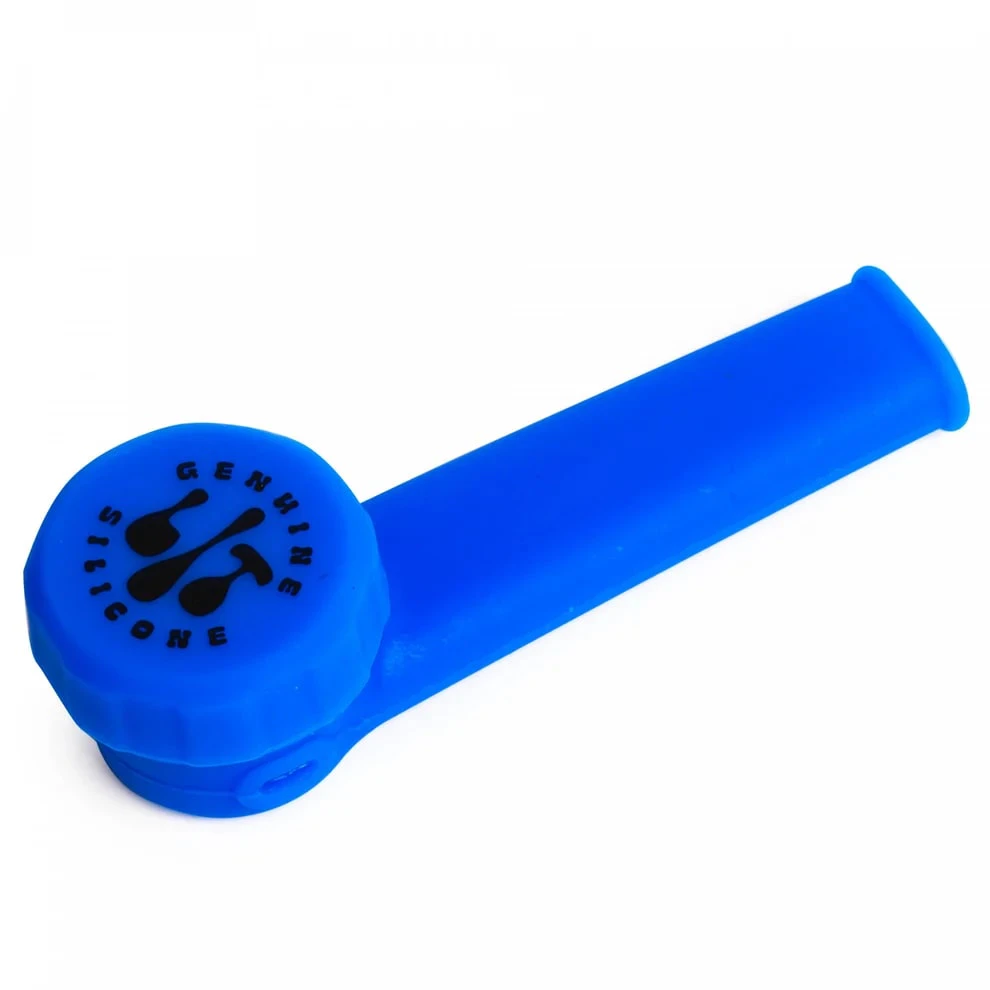 LIT Silicone - ACC - LIT Silicone - Blue Hand Pipe Main Image