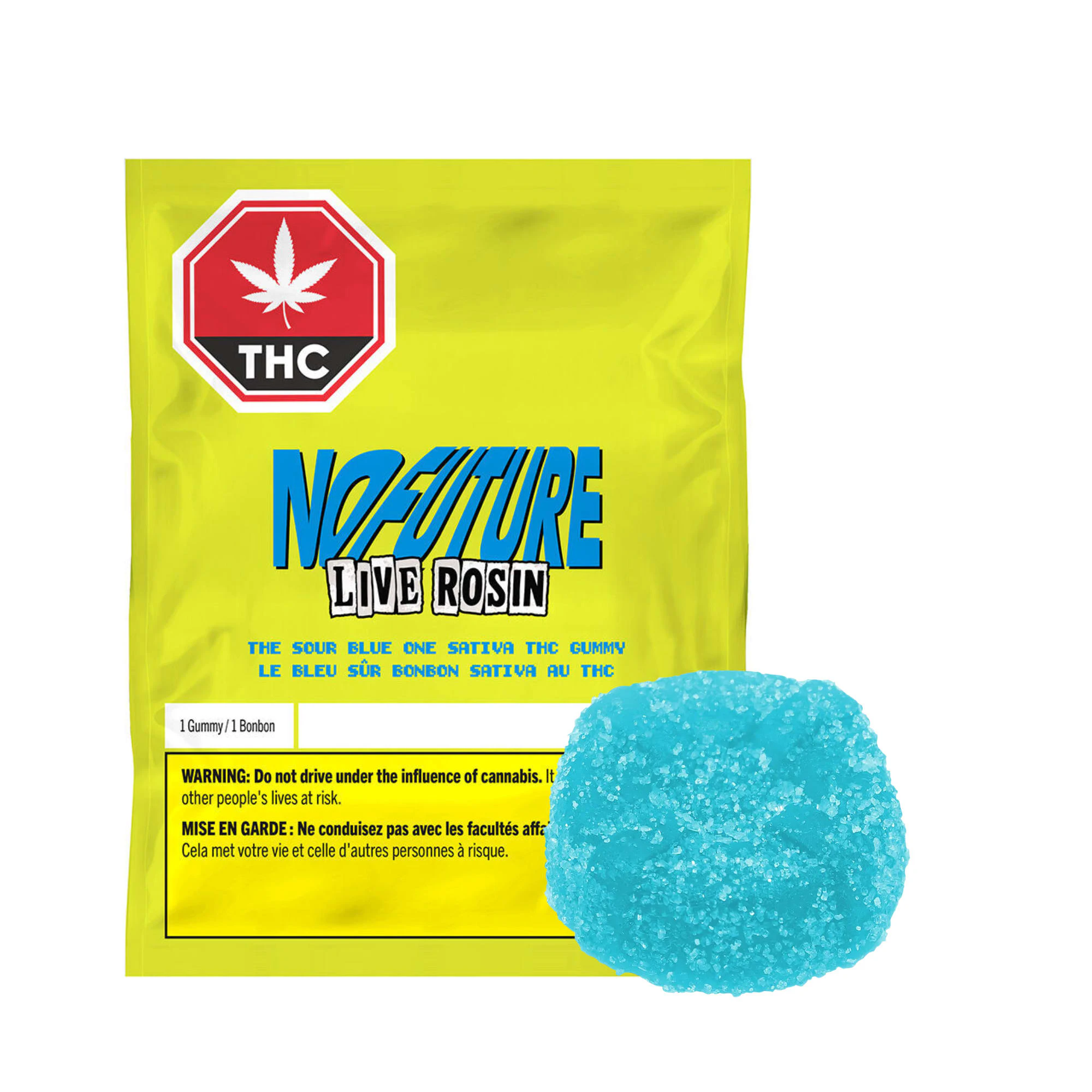 No Future - No Future The Sour Blue One - Live Rosin Sativa THC Gummy 1x10g Main Image