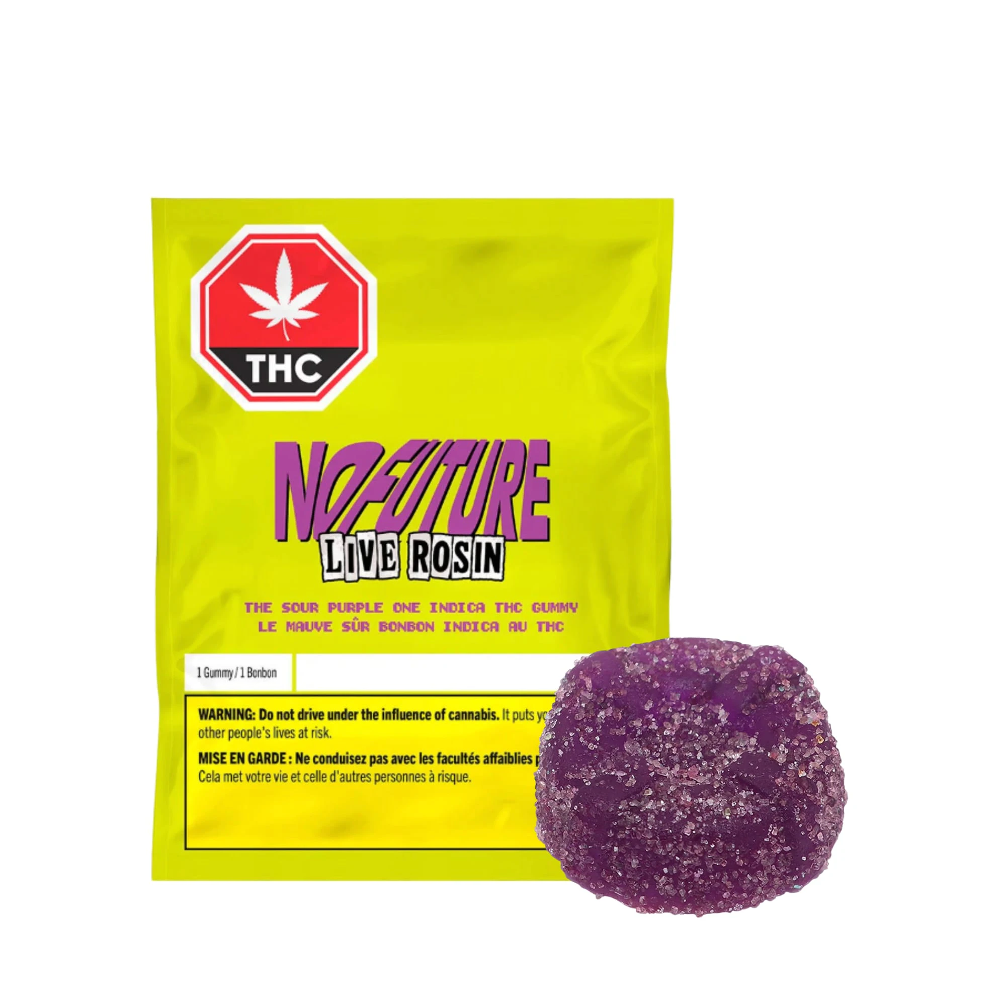 No Future - No Future The Sour Purple One - Live Rosin Indica THC Gummy 1x10g Main Image