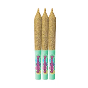 frootyhooty Bad Azz Apple 3 x 0.5g Kief Coated + Live Rosin Diamond Infused Pre-rolls