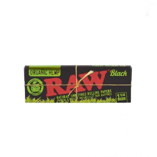 RAW - 1 1/4 Black Organic Rolling Papers Main Image