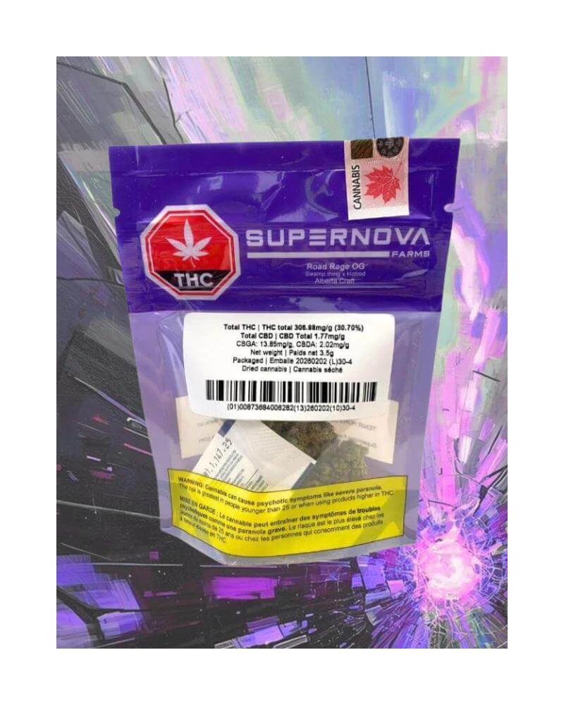 Supernova Farms - Road Rage OG 3.5g Dried Flower Main Image