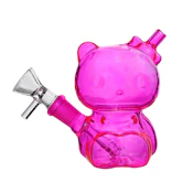 5" Neon Mini Kitty Glass Bong
