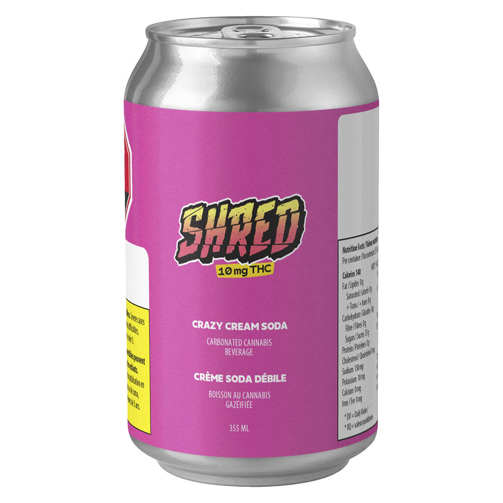 SHRED - SHRED Crazy Cream Soda 355ml Beverages Main Image