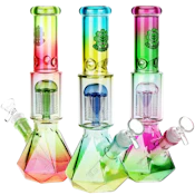 SeshGear Prism Ombre Glass Water Pipe 10.25" / 14mm F