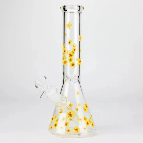 SMOKING CAT DISTRIBUTION - SC - 10" Cherry Blossom Bong (Yellow) Main Image