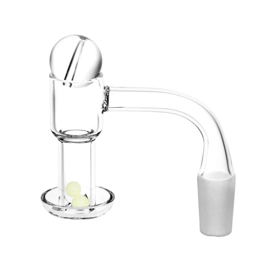 AFG DISTRIBUTION - Quartz Banger w/ Ball Carb Cap & Glow Terp Beads Set - 14mm M Main Image