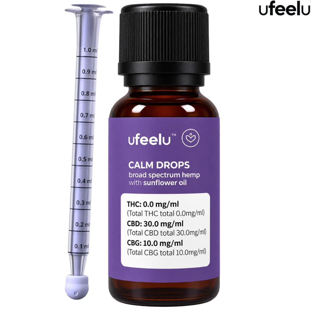 ufeelu - Ufeelu | 3:1 Calm Drops CBD:CBG | 30ml Main Image