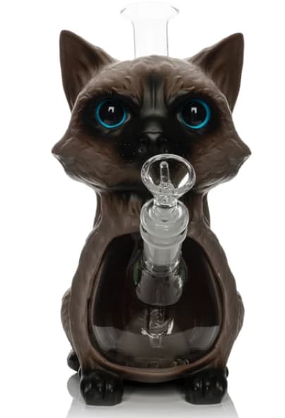 9" Siamese Cat Bong
