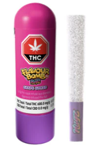 NUGZ - Flavour Bomb 60 Grape Gonzo 1 x 1g Diamond Infused Pre-Roll - Nugz Main Image