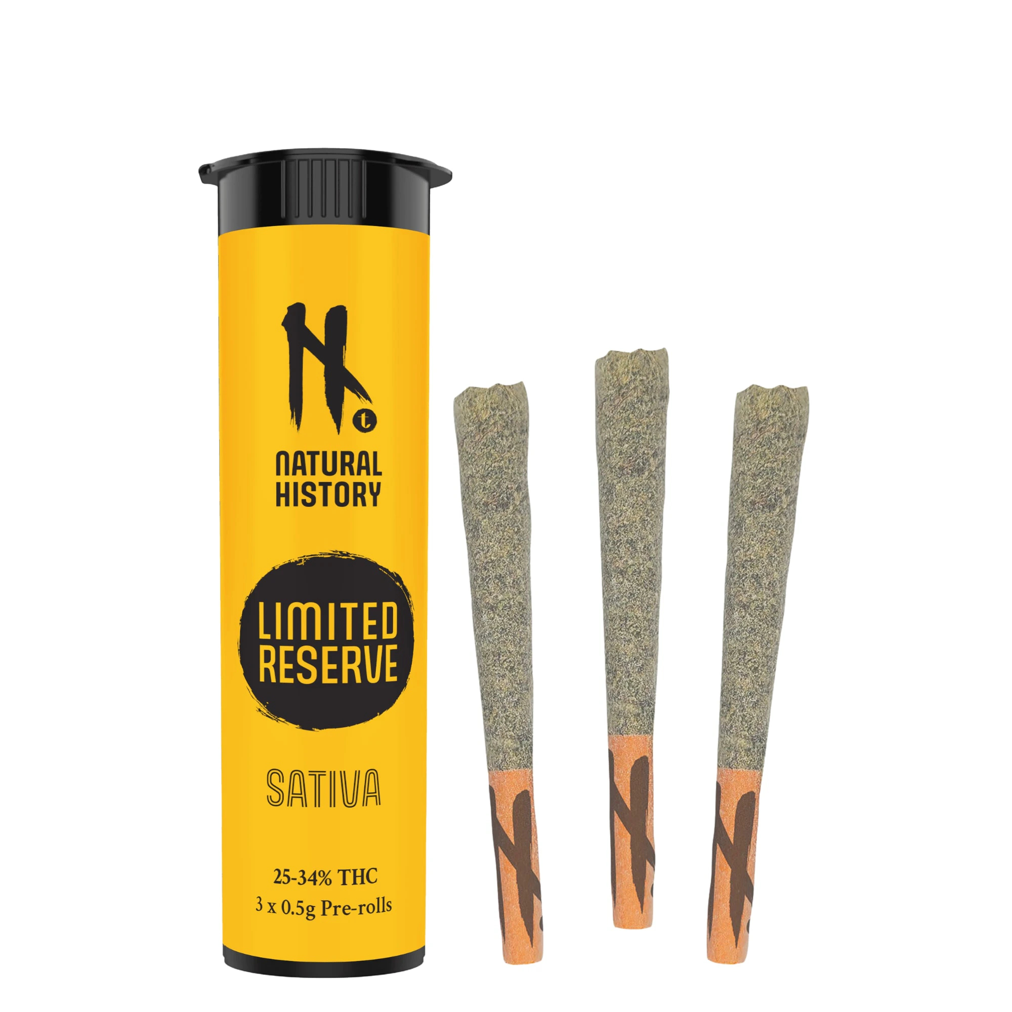 NATURAL HISTORY - Natural History Limited Reserve Sativa 3 x 0.5g Pre-Rolls Main Image