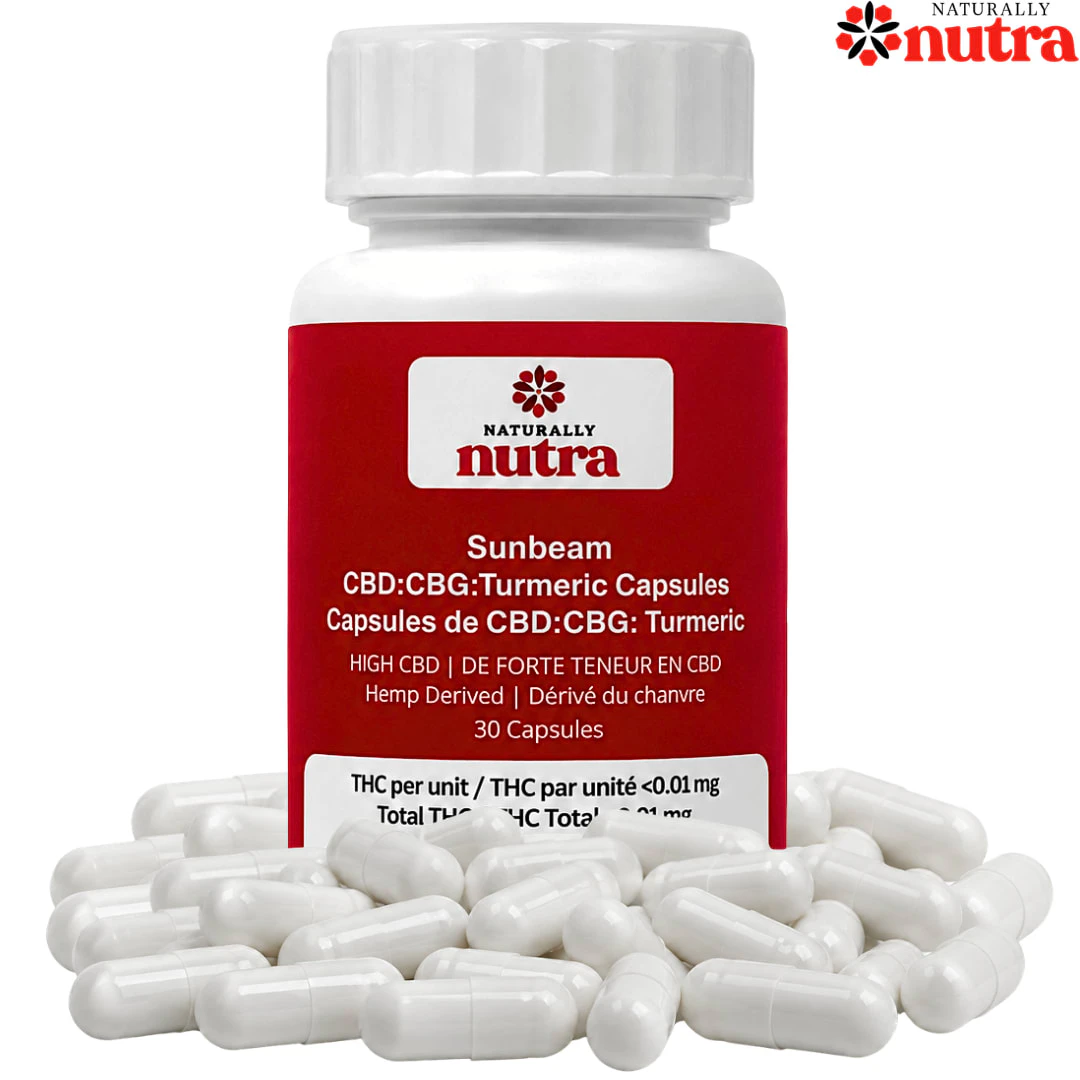 Naturally Nutra - Naturally Nutra | Sunbeam CBD:CBG + Turmeric | 30Caps Main Image