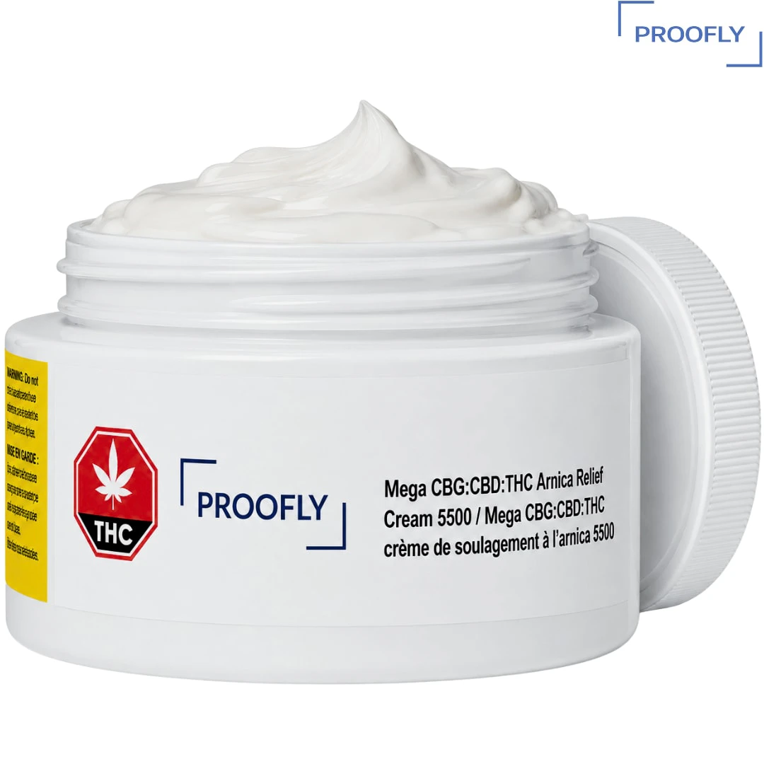 PROOFLY - Proofly | Mega CBG:CBD:THC Arnica Relief Cream 5500 Creams and Lotions | 250g Main Image