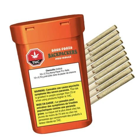 Auxly Inc - Back Forty BACKPACKERS - 10x.75g Chemzilla PR Main Image