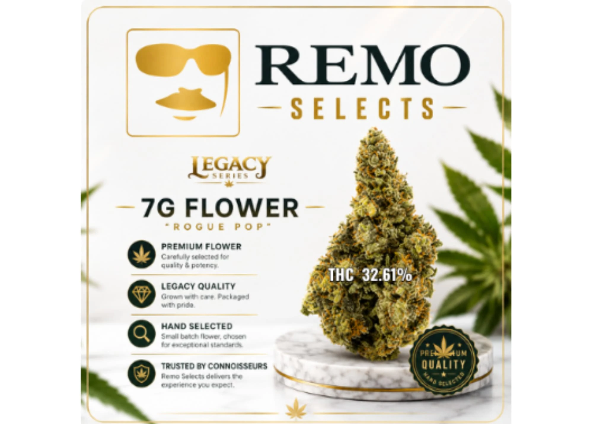 REMO FARMS - ROGUE POP FLOWER (LEGACY SERIES - SPOTLIGHT) | 7G Main Image