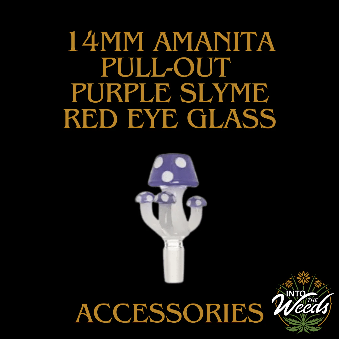 RED EYE TEK GLASS - 14mm Amanita Pull-Out - Purple Slyme Main Image
