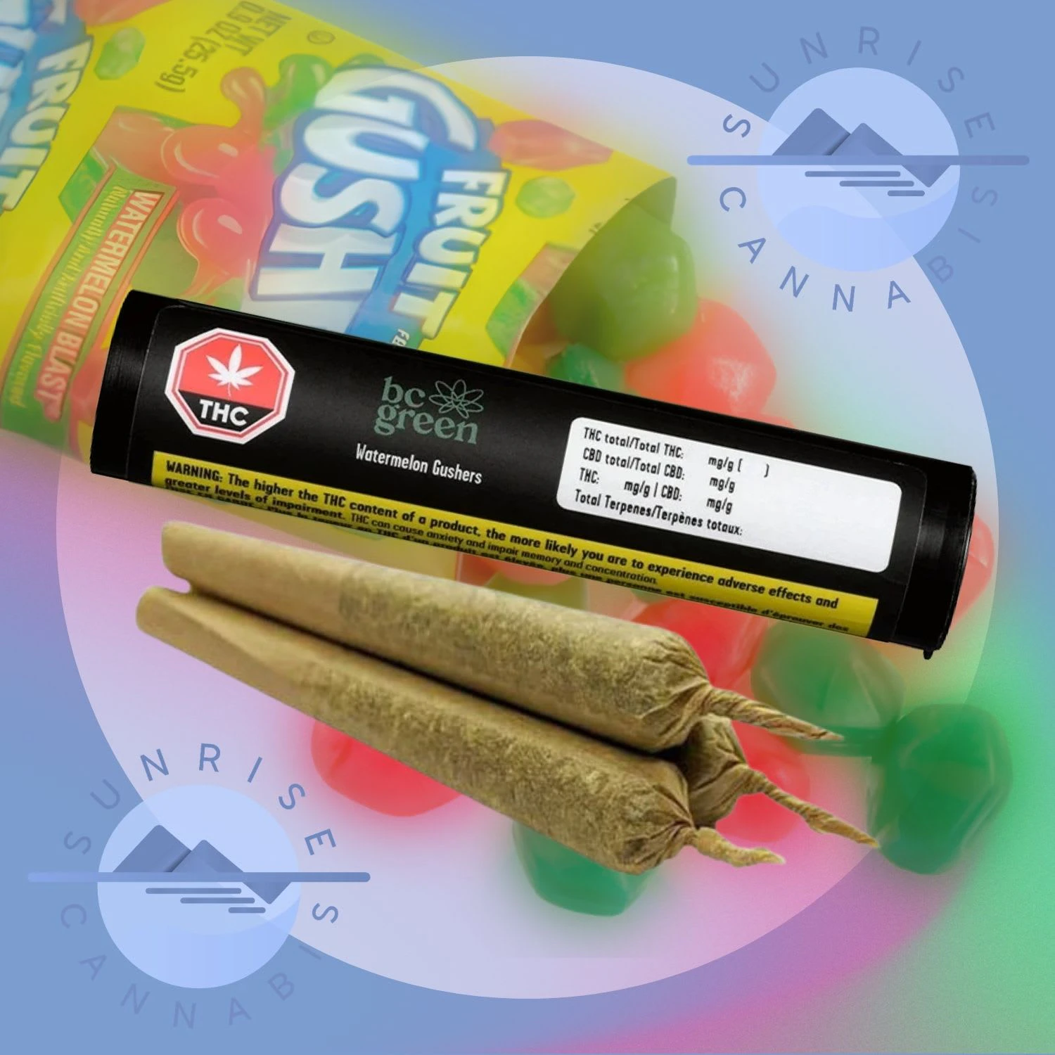 BC Green - WATERMELON GUSHERS - BC GREEN - 3X0.5G Main Image