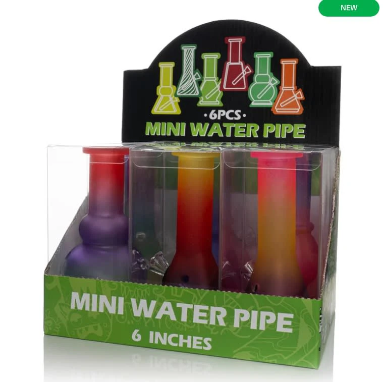 WEST COAST GIFTS - MATTE MINI GLASS PIPE 6" Main Image