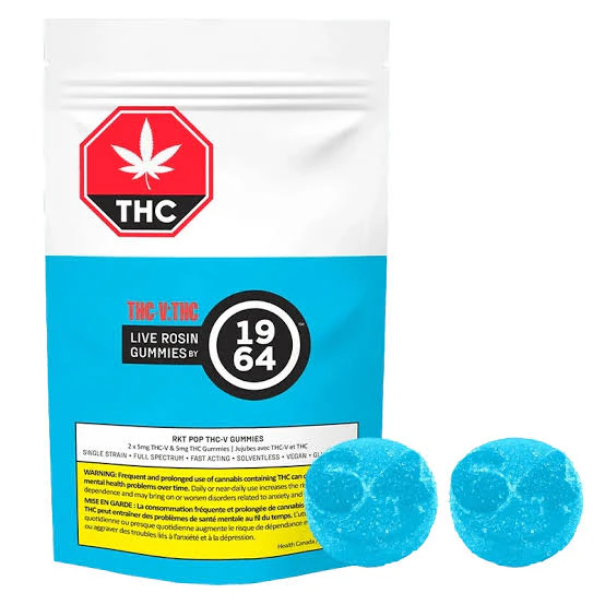 1964 - 1964 RKT POP LIVE ROSIN 10mg THC : 10mg THC-V soft chews Sativa Main Image