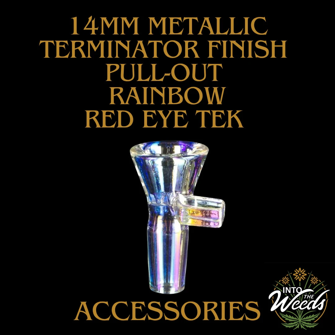 RED EYE TEK GLASS - 14mm Metallic Terminator Finish Pull-Out - Rainbow Main Image