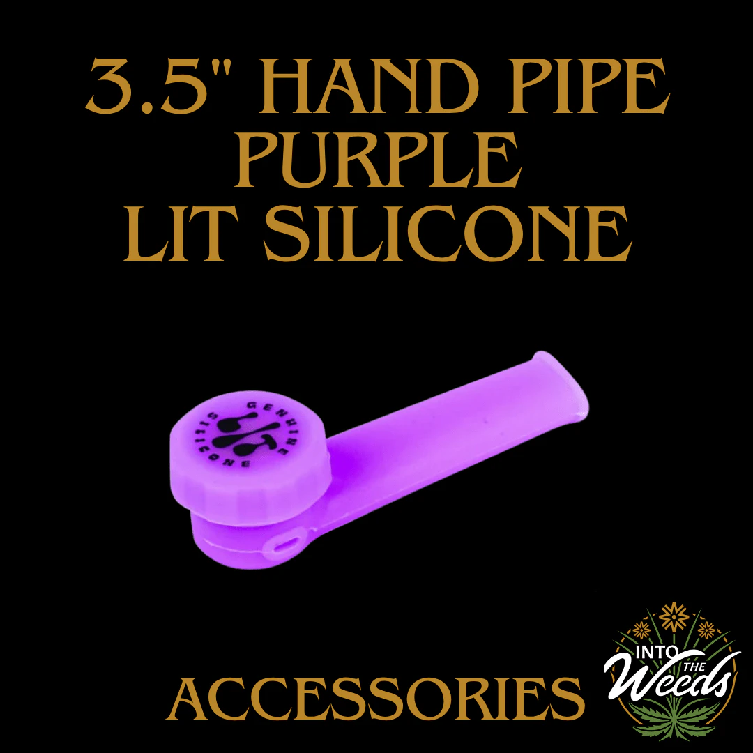 LIT Silicone - 3.5" Hand Pipe - Purple Main Image