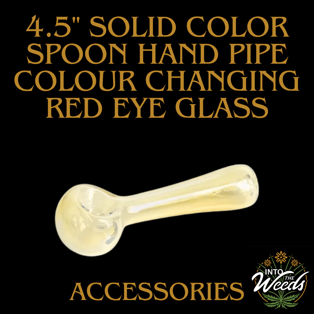 RED EYE TEK GLASS - 4.5" Spoon Hand Pipe - Colour Changing (Red Eye Glass) Main Image