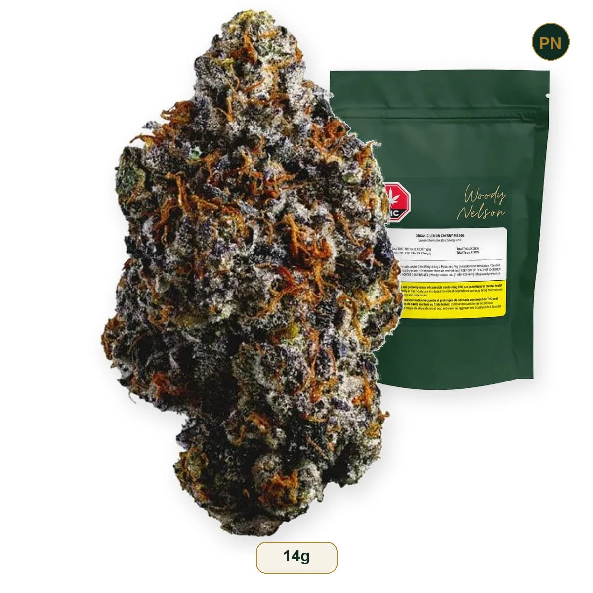 WOODY NELSON - Organic Lemon Cherry Pie (Lemon Cherry Gelato x Georgia Pie) 14g Flower Main Image