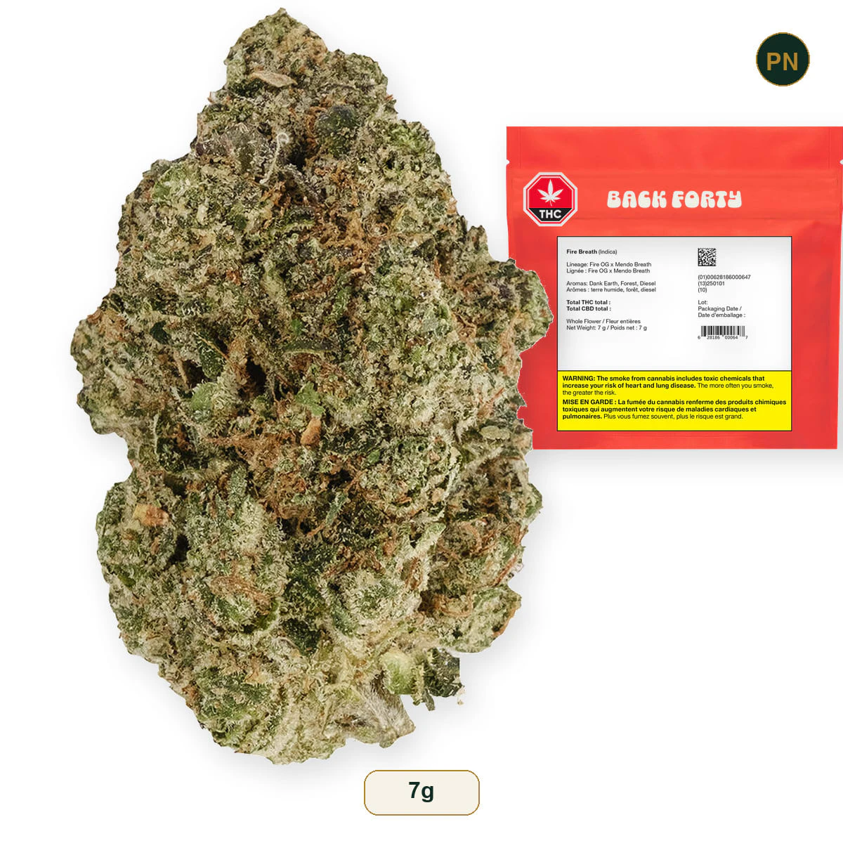 BACK FORTY - Fire Breath 7g Dried Flower Main Image