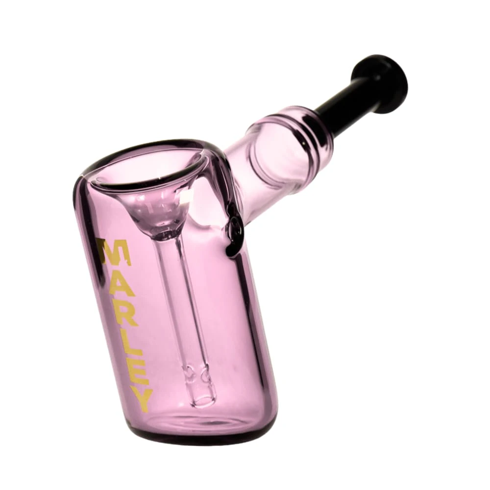 MARLEY - 5.5" Marley Mini Barrel Glass Bubbler (Pink) Main Image