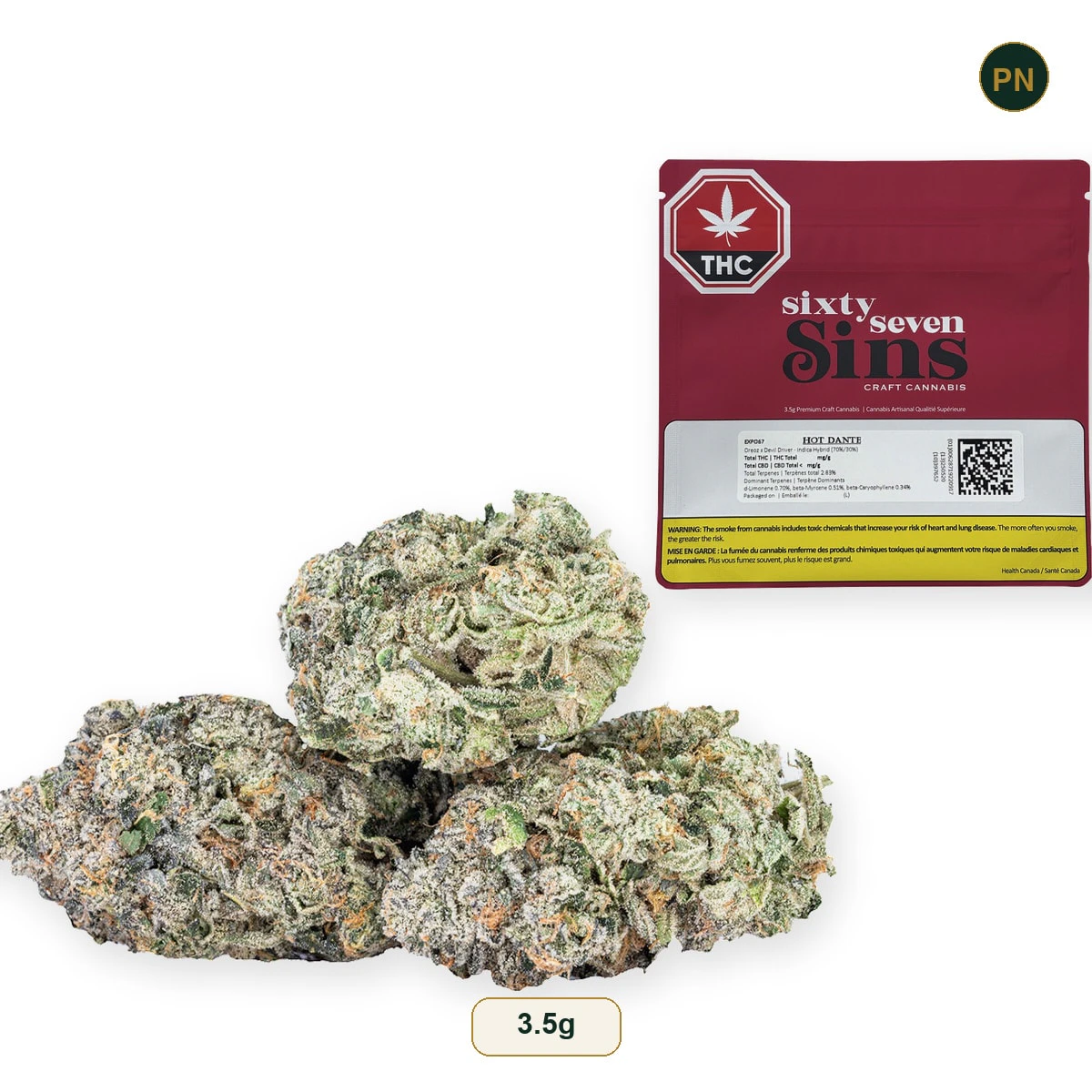 SIXTY SEVEN SINS - EXPO67 (Tigerz Eye - Jokerz 31 x Gastro Pop) 3.5g Flower Main Image