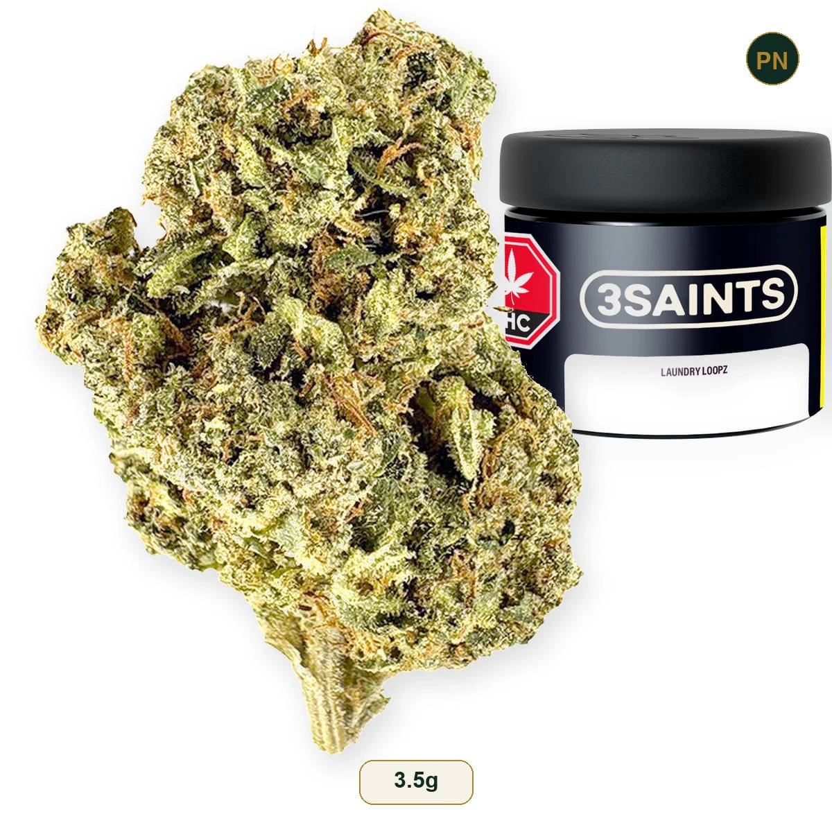 3 SAINTS - Laundry Loopz (Crumbled Lime x Kush Cookies) 3.5g Flower Main Image