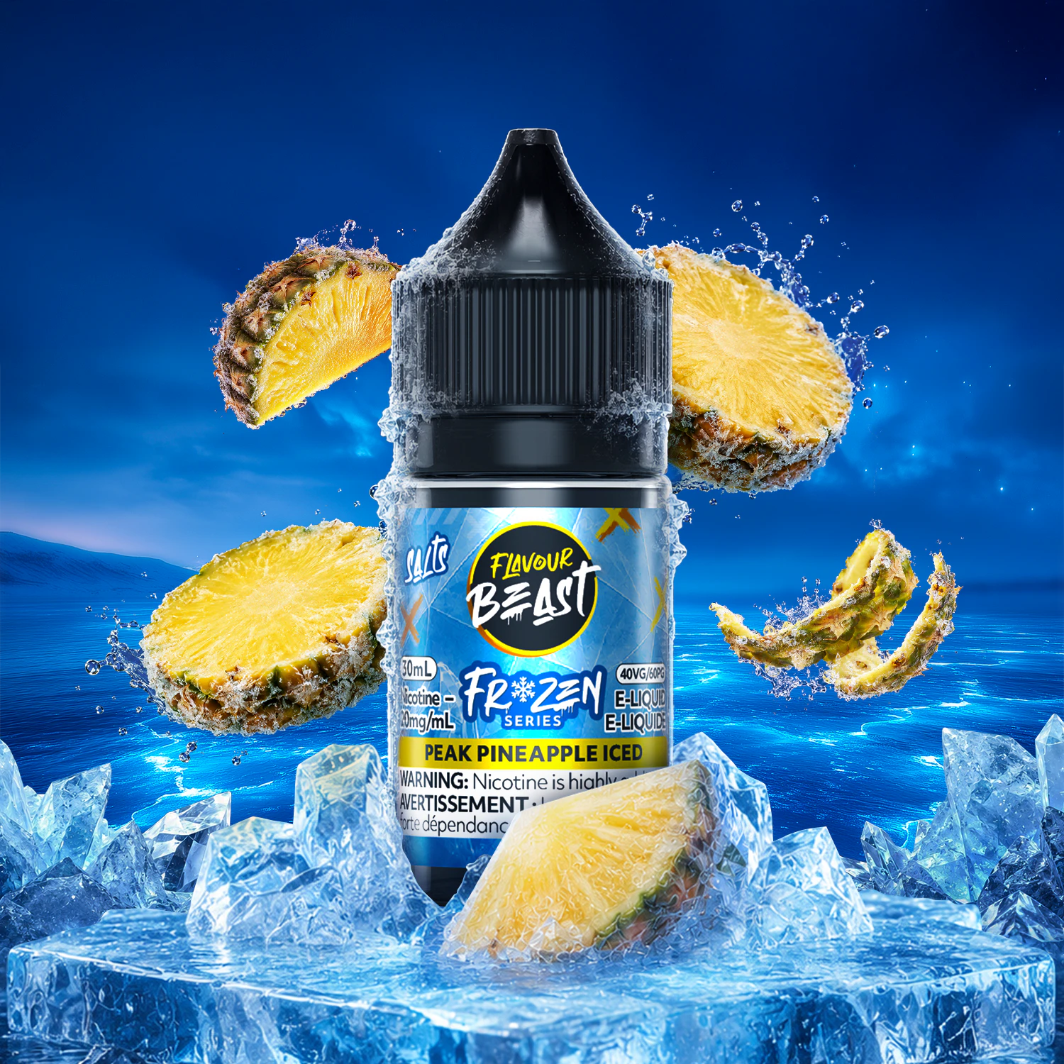 FLAVOUR BEAST - FROZEN - Peak Pineapple Iced - 30ml - 20mg - FLAVOUR BEAST - FROZEN Series Main Image