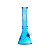Glass bong double ring beaker 10" (blue)