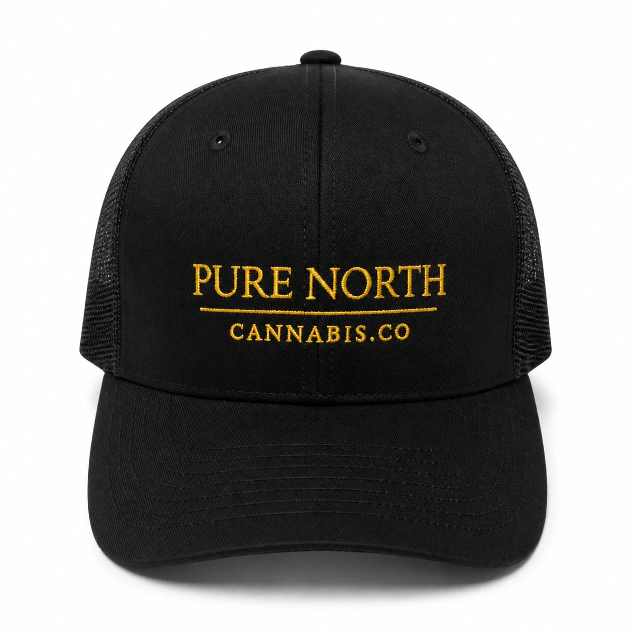 Pure North Cannabis Co. - Pure North Black Trucker Hat Main Image