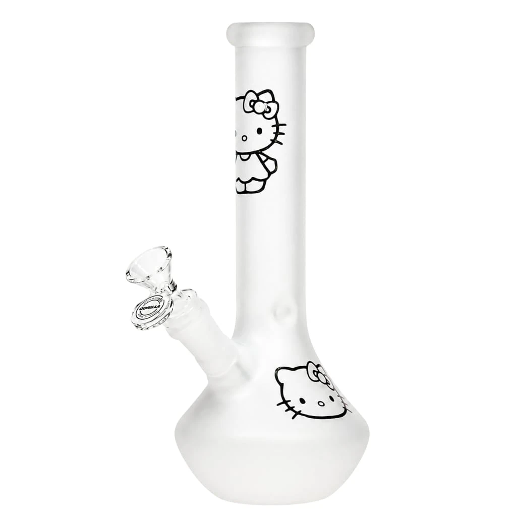 SMOKE ARSENAL - Hello Kitty Frosted Glow Bong - 10" Main Image