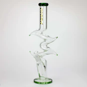 Cobra  19" Kink Zong Water Bong - Green