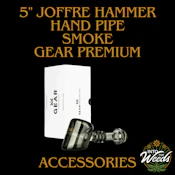 5" Joffre Hammer Hand Pipe - Smoke